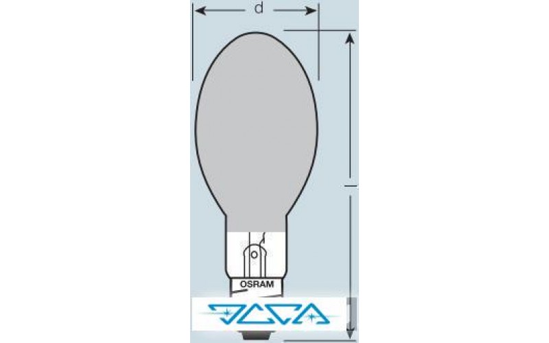 Лампа газоразрядная прозрачная с покрытием Osram HQI-E 250/D/PRO