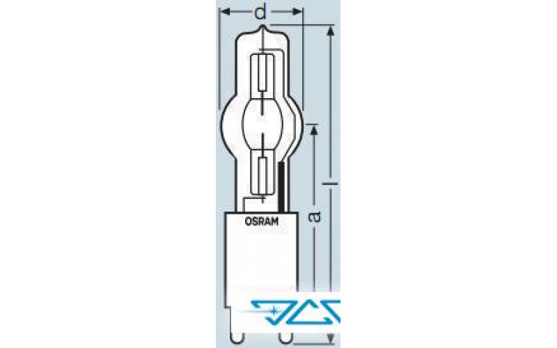 Лампа одноцокольная Osram HMI 2500W/SE XS