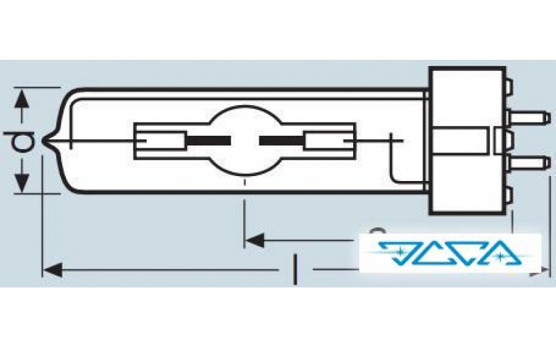 Лампа металлогалогенная одноцокольная Osram HSR 400W/60