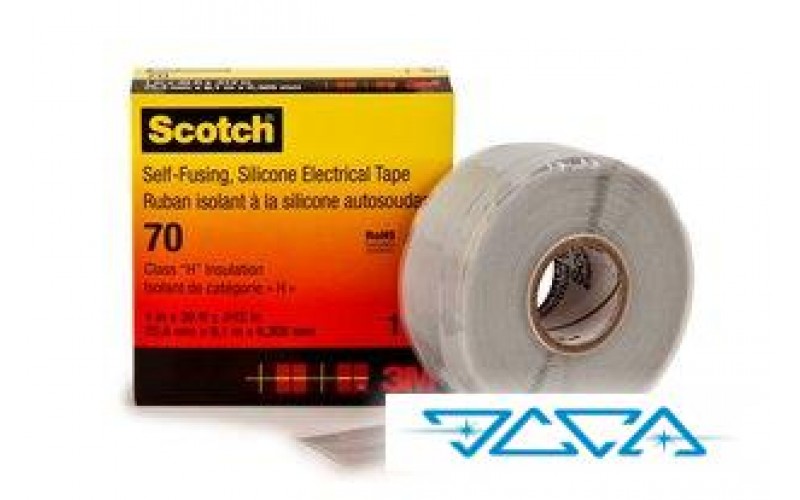 Самослипающаяся силиконовая резиновая изоляционная лента 3М Scotch 70 25мм х 9м