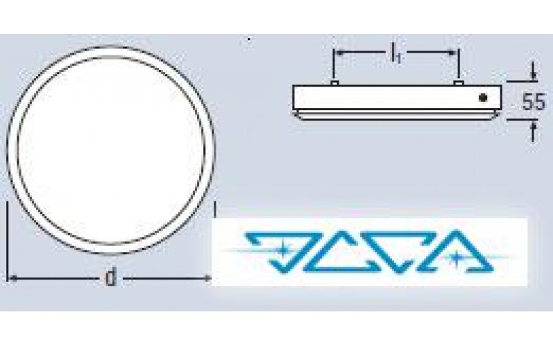 Светильник накладной Osram DULUX RONDEL 2x9W