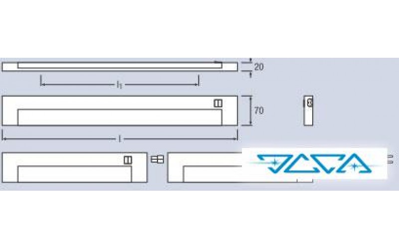 Светильник накладной OSRAM LUMINESTRA EL 8W 827