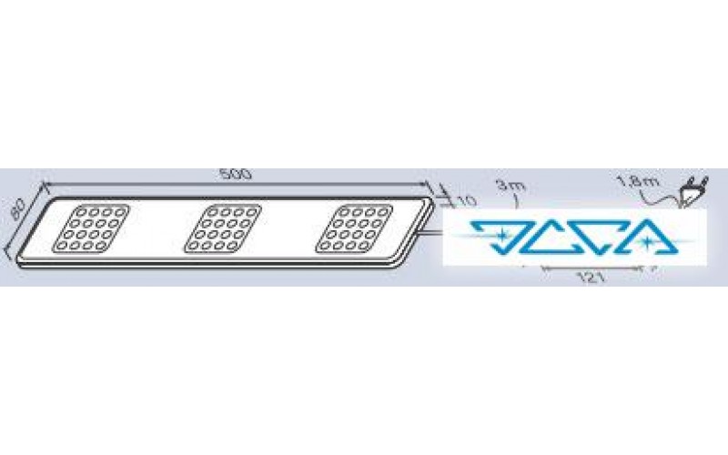 Светильник встраиваемый OSRAM QOD DOMINO длинный 3x4W