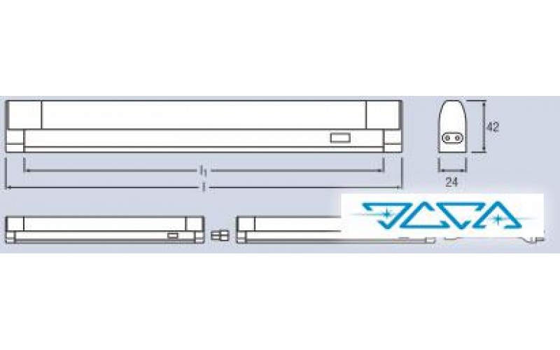 Светильник накладной OSRAM MINI5 ECO 827 28W WT