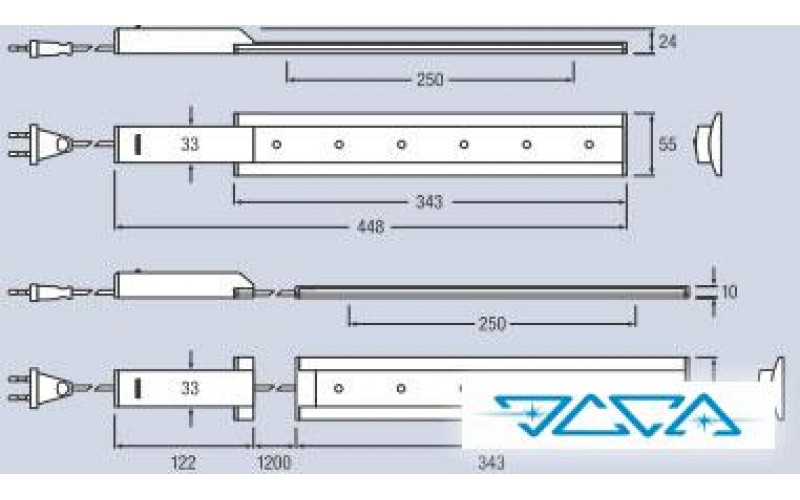 Светильник встраиваемый OSRAM LUMINESTRA LED 8W 4000K