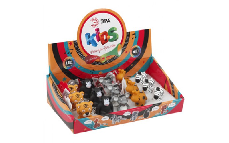 BD-box15B Фонарь ЭРА Детский брелок в ассортименте, 5х3, бл (15/270/3240)