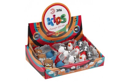 BD-box15A Фонарь ЭРА Детский брелок в ассортименте, 5х3, бл (15/270/4860)