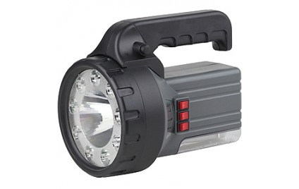 FA58M Фонарь ЭРА Акку 2Ah, 1W+9+18 LED, ЗУ 220V, карт (12/216)