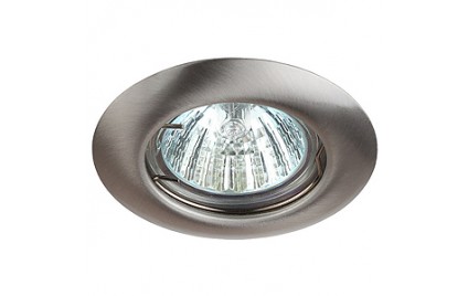 ST3 SN Светильник ЭРА штампованный MR16,12V/220V, 50W сатин никель (5/200/3600)