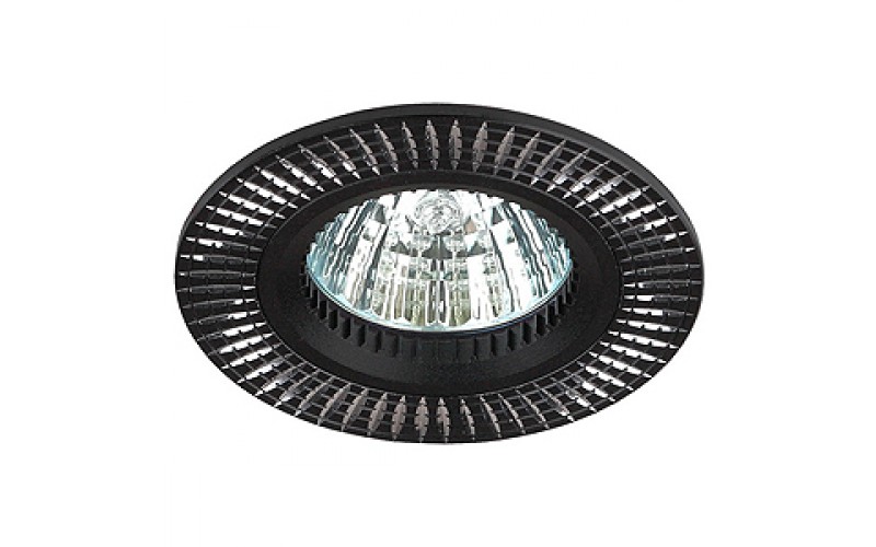KL32 AL/BK Светильник ЭРА алюминиевый MR16,12V/220V, 50W черный/серебро (50)
