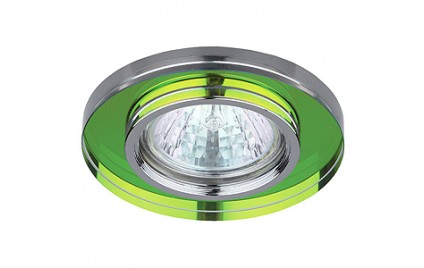DK7 CH/MIX Светильник ЭРА декор стекло MR16,12V/220V, 50W, круглое хром/мульти (5/50/1750)