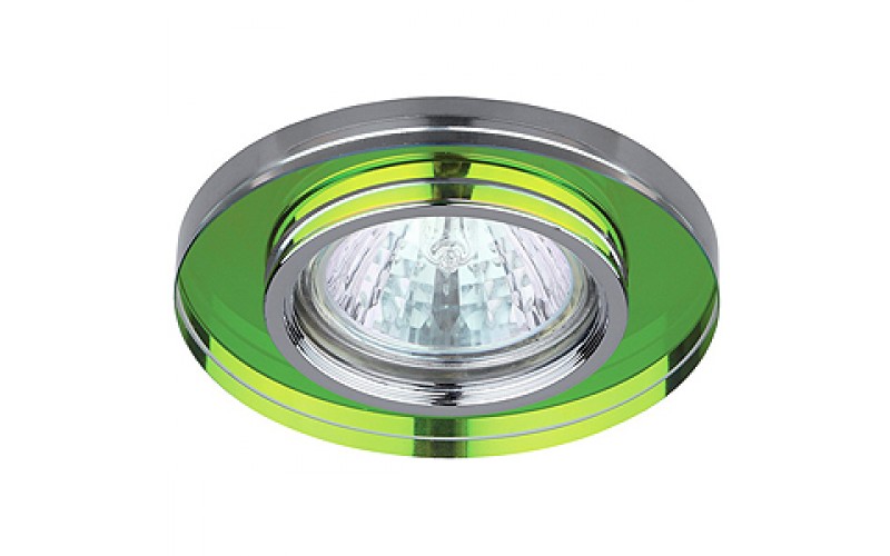 DK7 CH/MIX Светильник ЭРА декор стекло MR16,12V/220V, 50W, круглое хром/мульти (5/50/1750)