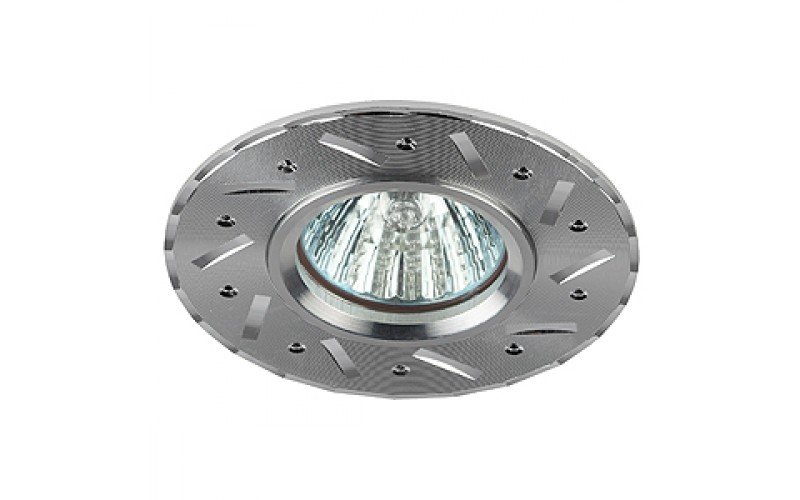 KL41 SL Светильник ЭРА литой «алюминевый » MR16,12V/220V, 50W серебро (4/100/2100)