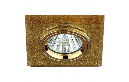 DK8 GD/SHGD Светильник ЭРА декор стекло квадрат MR16,12V/220V, 50W, золото/золотой блеск (5/50) DK8 GD/SHGD Светильник ЭРА декор стекло квадрат MR16,12V/220V, 50W, золото/золотой блеск (5/50)