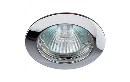 KL1 CH Светильник ЭРА литой простой MR16,12V, 50W хром (5/100/2100)