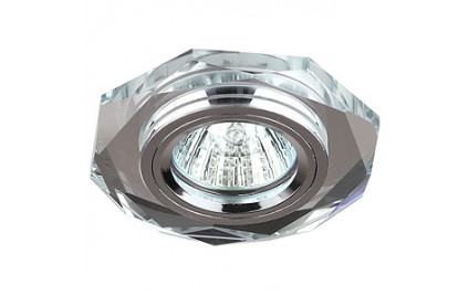 DK5 СH/SL Светильник ЭРА декор стекло многогранник MR16,12V/220V, 50W, GU5,3 зеркальный/хром (5/50/1 DK5 СH/SL Светильник ЭРА декор стекло многогранник MR16,12V/220V, 50W, GU5,3 зеркальный/хром (5/50/1