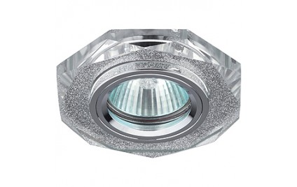 DK5 SH SL Светильник ЭРА декор стекло многогранник MR16,12V/220V, 50W, GU5,3 серебряный блеск серебр DK5 SH SL Светильник ЭРА декор стекло многогранник MR16,12V/220V, 50W, GU5,3 серебряный блеск серебр
