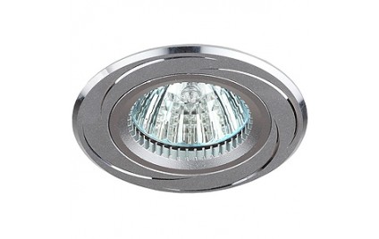 KL34 AL/SL Светильник ЭРА алюминиевый MR16,12V/220V, 50W серебро/хром (10/50/2500)