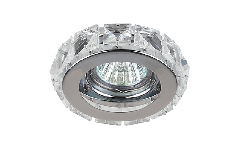 DK65 CH/WH Светильник ЭРА декор «окантовка кристалл» G9,220V, 40W, хром/прозрачный (3/30)