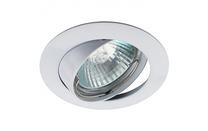 KL1A WH Светильник ЭРА литой простой пов. MR16,12V/220V, 50W белый (5/100/2100)