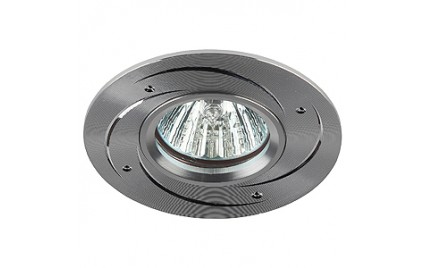 KL43 SL Светильник ЭРА литой «алюминевый » MR16,12V/220V, 50W серебро (5/100/2000)