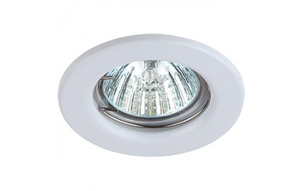 ST1 WH Светильник ЭРА штампованный MR16,12V/220V, 50W белый (5/100/3000)
