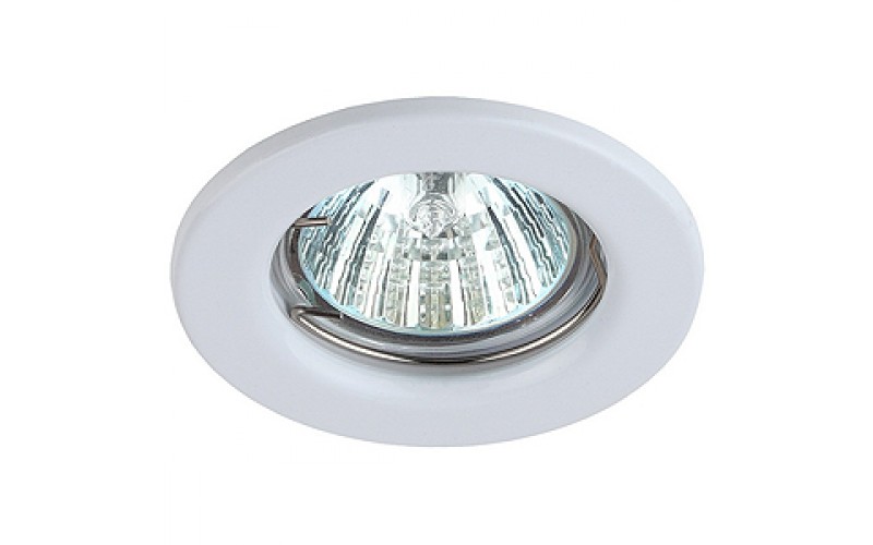 ST1 WH Светильник ЭРА штампованный MR16,12V/220V, 50W белый (5/100/3000)