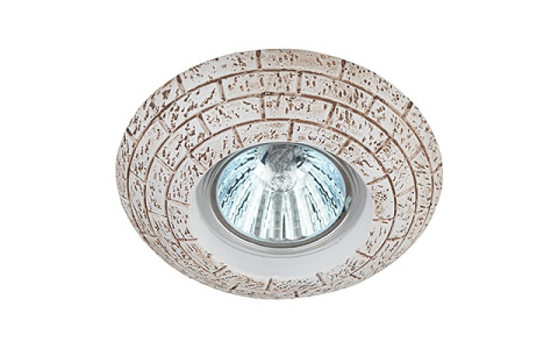 DK78-4 Светильник ЭРА декор гипс MR16,12V/220V, 50W, круглый ,капучино (50/1200)