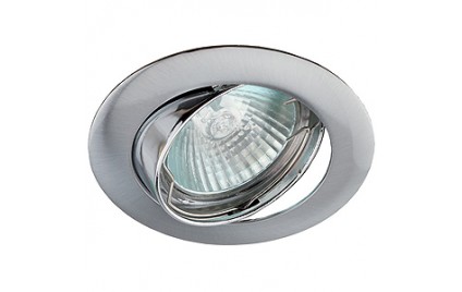 KL1A CH Светильник ЭРА литой простой пов. MR16,12V/220V, 50W хром (5/100/2100)