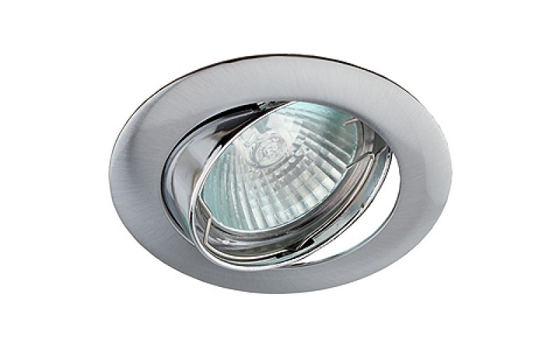 KL1A CH Светильник ЭРА литой простой пов. MR16,12V/220V, 50W хром (5/100/2100)
