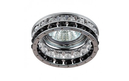 DK67 CH/WH/BK Светильник ЭРА декор «с двойной стенкой» MR16,12V/220V, 50W, GU5,3 хром/прозрачный/чё DK67 CH/WH/BK Светильник ЭРА декор «с двойной стенкой» MR16,12V/220V, 50W, GU5,3 хром/прозрачный/чё