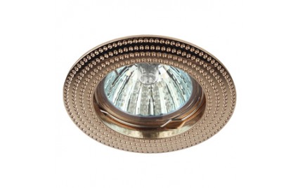KL55 GD Светильник ЭРА литой MR16,12V/220V, 50W золото (5/100/2800)
