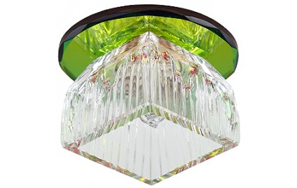 DK48 SL/MIX Светильник ЭРА декор «лотос» G9,220V, 40W, зеркальный/мультиколор (45/1080)