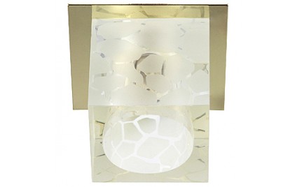 DK40 GD/WH Светильник ЭРА декор «куб хрустальный с пятн.рис» G9,220V, 50W, золото/прозрачный (50/120 DK40 GD/WH Светильник ЭРА декор «куб хрустальный с пятн.рис» G9,220V, 50W, золото/прозрачный (50/120