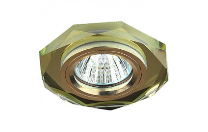 DK5 GD/YL Светильник ЭРА декор стекло многогранник MR16,12V/220V, 50W, GU5,3 зерк золото/ золото (5/ DK5 GD/YL Светильник ЭРА декор стекло многогранник MR16,12V/220V, 50W, GU5,3 зерк золото/ золото (5/