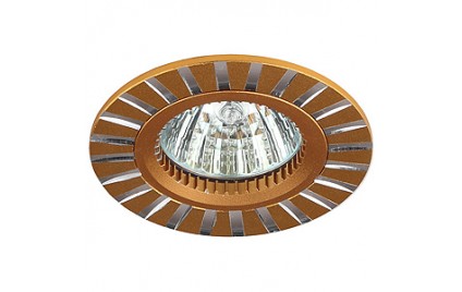 KL30 AL/GD Светильник ЭРА алюминиевый MR16,12V/220V, 50W золото/серебро (10/50/1750)