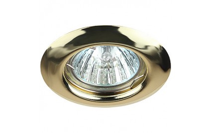 ST3 GD Светильник ЭРА штампованный MR16,12V/220V, 50W золото (5/200/3600)