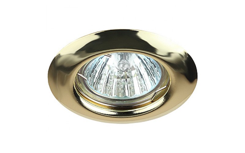 ST3 GD Светильник ЭРА штампованный MR16,12V/220V, 50W золото (5/200/3600)