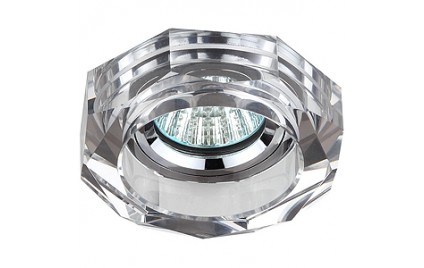 DK6 CH/SL Светильник ЭРА декор стекло объемный многогранник MR16,12V/220V, 50W, GU5,3 хром/зеркальн DK6 CH/SL Светильник ЭРА декор стекло объемный многогранник MR16,12V/220V, 50W, GU5,3 хром/зеркальн