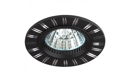 KL33 AL/BK Светильник ЭРА алюминиевый MR16,12V/220V, 50W черный/хром (10/50/2400)