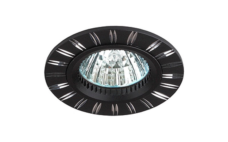 KL33 AL/BK Светильник ЭРА алюминиевый MR16,12V/220V, 50W черный/хром (10/50/2400)