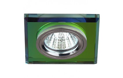 DK8 CH/MIX Светильник ЭРА декор стекло квадрат MR16,12V/220V, 50W, хром/мультиколор (5/50/1750) DK8 CH/MIX Светильник ЭРА декор стекло квадрат MR16,12V/220V, 50W, хром/мультиколор (5/50/1750)