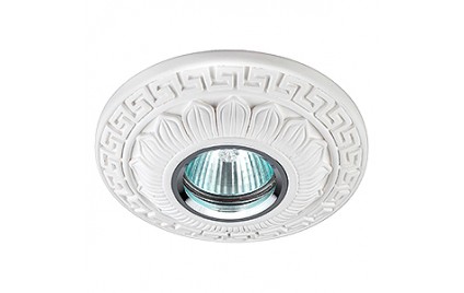 DK G4 Светильник ЭРА декор гипс под покраску MR16,12V/220V, 50W, круглый,белый (24/288)
