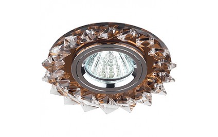 DK44 BR/WH/CH Светильник ЭРА декор «острые кристаллы» MR16,12V/220V, 50W, коричневый/прозрачный/хром DK44 BR/WH/CH Светильник ЭРА декор «острые кристаллы» MR16,12V/220V, 50W, коричневый/прозрачный/хром