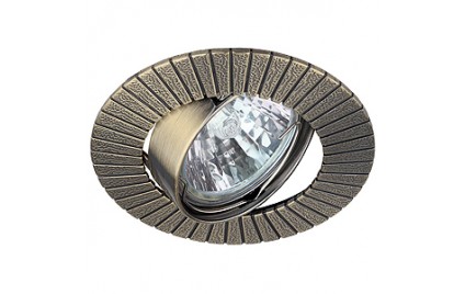 KL14A SB Светильник ЭРА литой пов. «солнце» MR16,12V/220V, 50W бронза (100/2000)