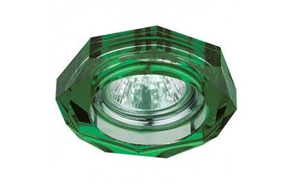 DK6 CH/GR Светильник ЭРА декор стекло объемный многогранник MR16,12V/220V, 50W, GU5,3 хром/зелен (30 DK6 CH/GR Светильник ЭРА декор стекло объемный многогранник MR16,12V/220V, 50W, GU5,3 хром/зелен (30