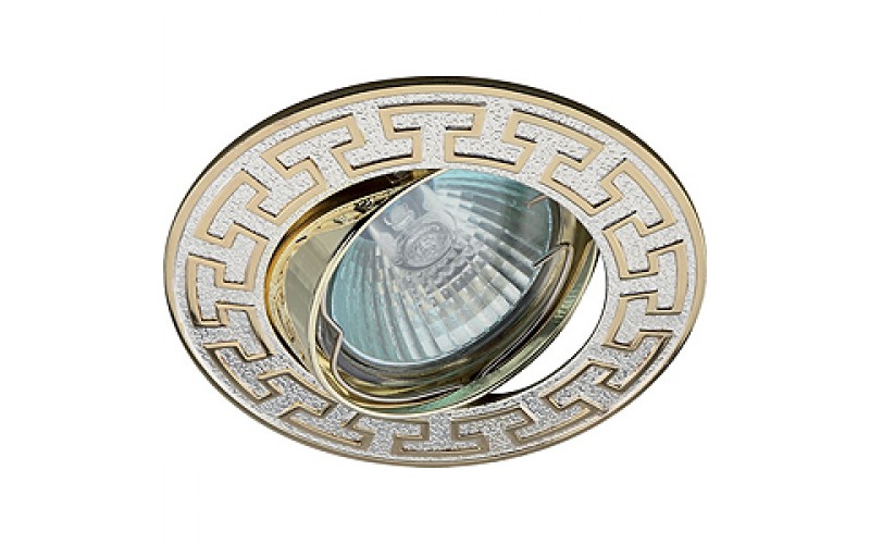 KL28 А S/GD Светильник ЭРА литой пов. «антик Т» MR16,12V/220V, 50W серебро/золото (5/100/1000)