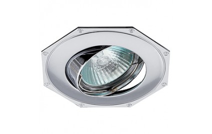 KL20 А SN/CH Светильник ЭРА литой пов. «многогранник» MR16,12V/220V, 50W сатин никель/хром (5/100/21 KL20 А SN/CH Светильник ЭРА литой пов. «многогранник» MR16,12V/220V, 50W сатин никель/хром (5/100/21