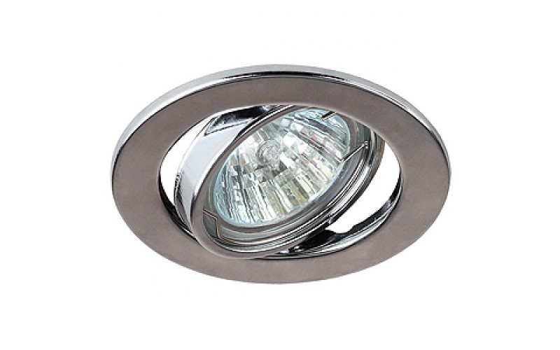 ST2A CH Светильник ЭРА штампованный поворотный MR16,12V/220V, 50W хром (5/100/2400)