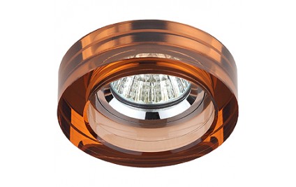 DK38 CH/BR Светильник ЭРА декор кругл «толст.стекло» MR16,12V/220V, 50W, хром/коричневый (3/30/1080 DK38 CH/BR Светильник ЭРА декор кругл «толст.стекло» MR16,12V/220V, 50W, хром/коричневый (3/30/1080